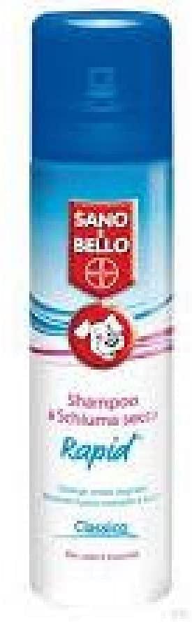 Sano E Bello Shampoo Mousse Rapid Classico Flacone 300 Ml Per Lavaggio Senz'Acqua