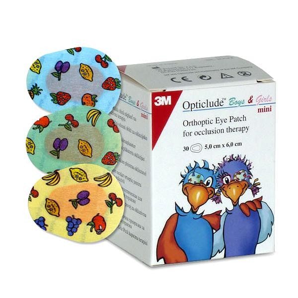 Cerotto Oculare Colorato Mini 5 X6 Cm Cf 30 Pezzi