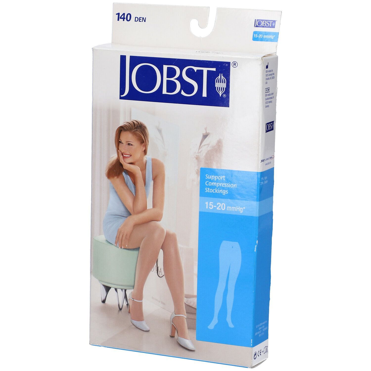 Calza Compressiva Jobst Ultrasheer 15 20 Mmhg Collant Elast Appl Noir2 Articolo 751130000900