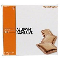 Medicazione Idrocellulare Adesiva Sterile Allevyn Adhesive Altamente Assorbente In Schiuma Di Poliuretano A Struttura Tristratificata 12,5 X12,5 Cm 3