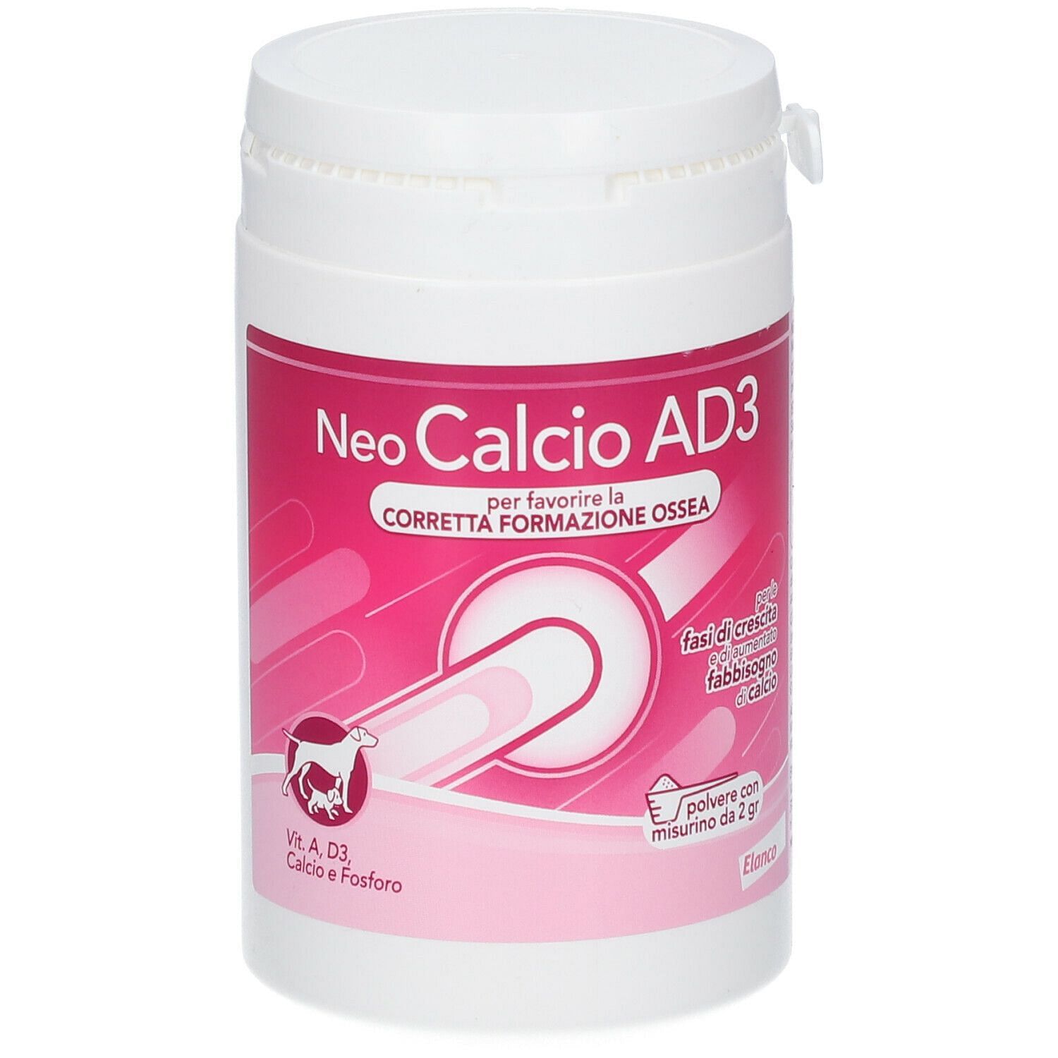Neo Calcio Ad3 Solubile Sviluppo Polvere Barattolo 200 G