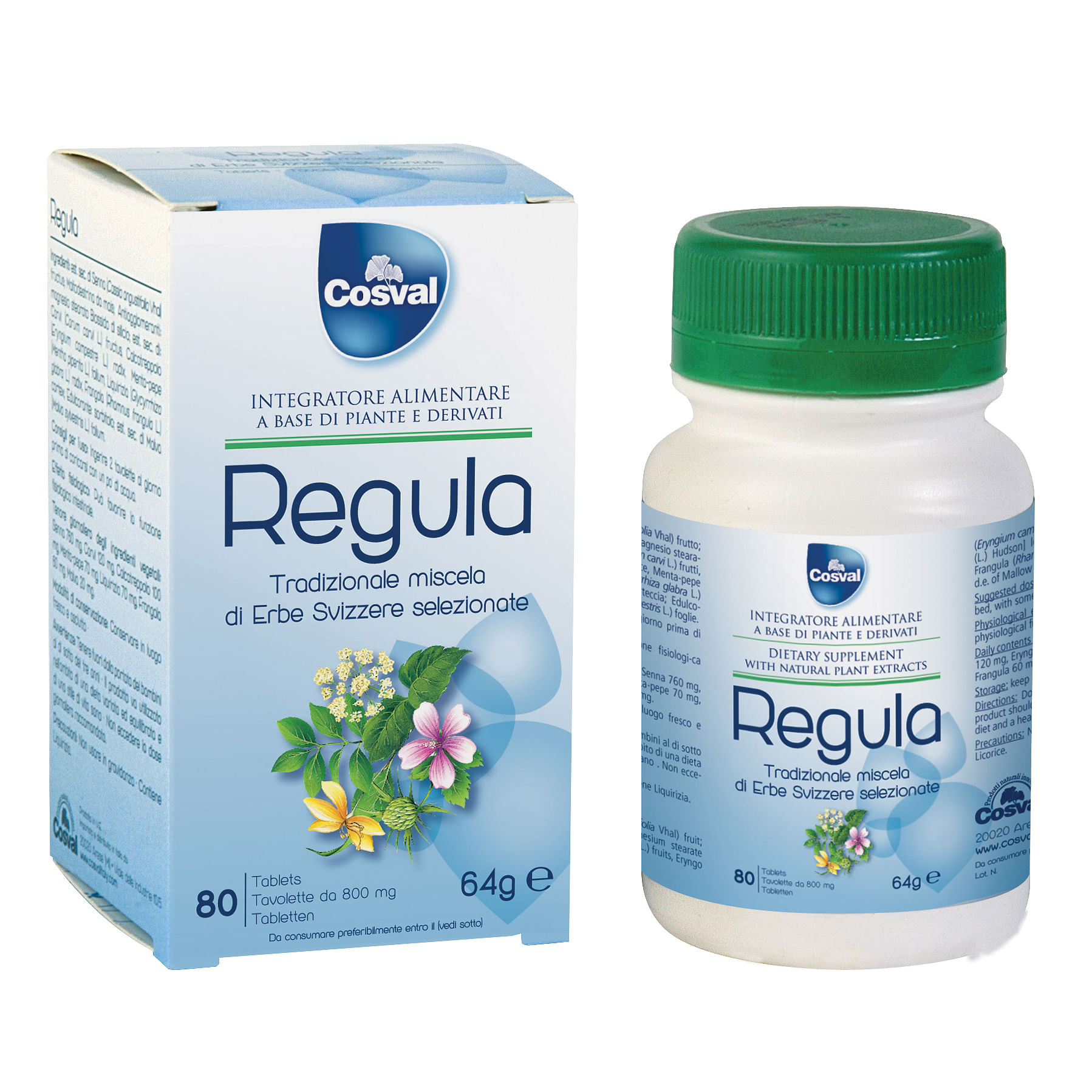 Regula Miscela Erbe Svizzere 80 Tavolette Da 800 Mg