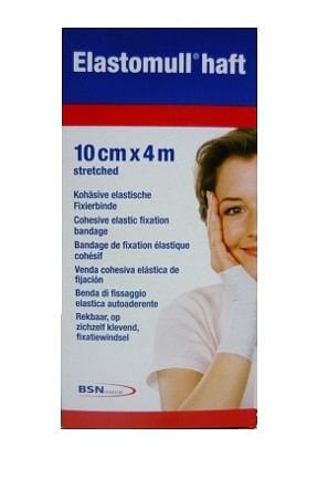 Benda Elastica Autoadesiva Elastomull Haft Compressione Forte 10 X400 Cm