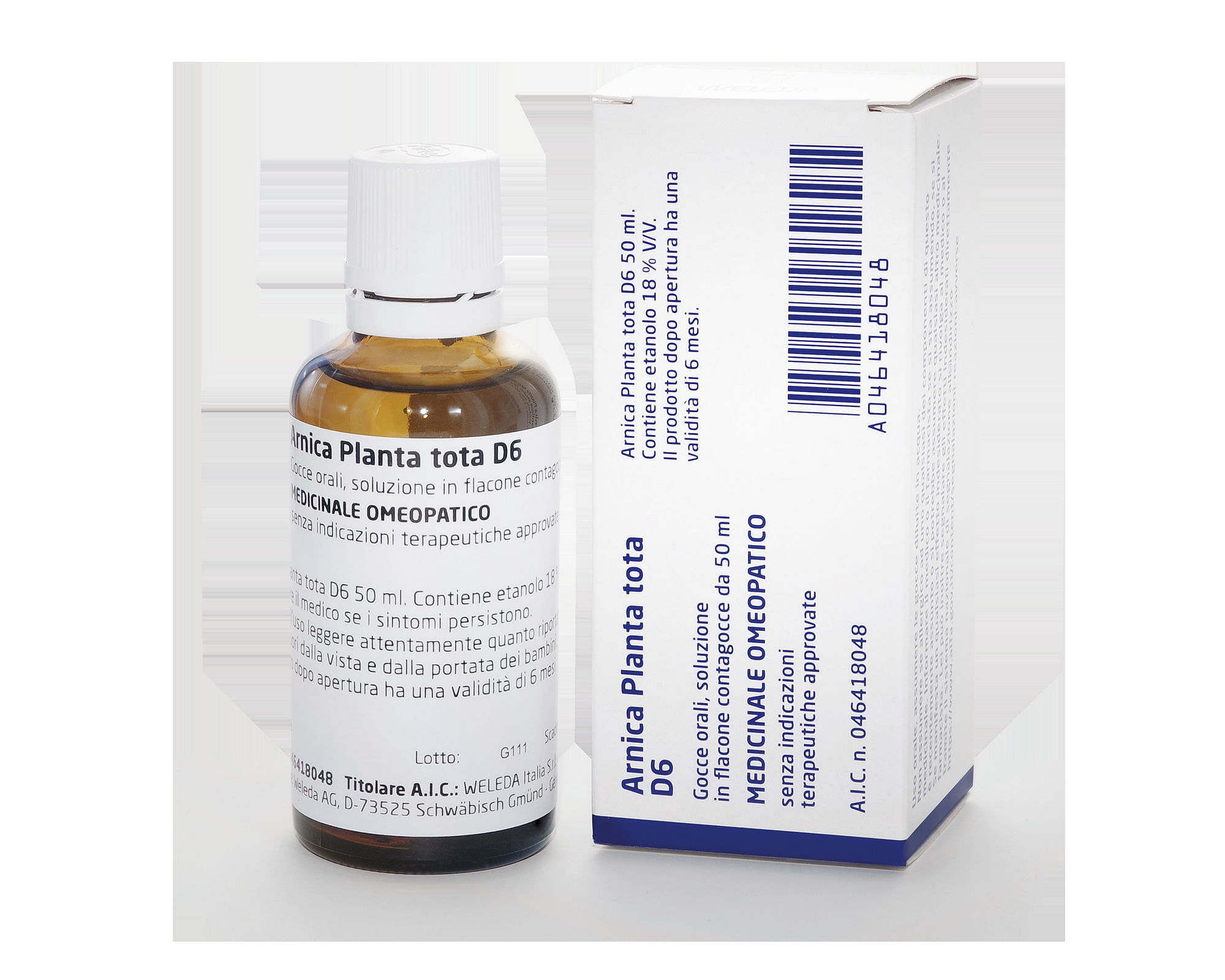 Arnica Planta Tota*Orale Gtt D6 50 Ml