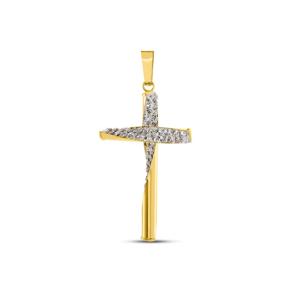 Stroili - Pendente Crystal Gold Oro Giallo Cristallo