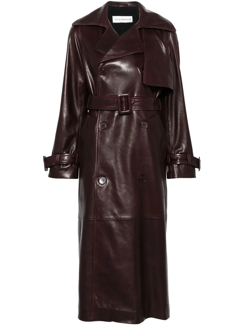 Nour Hammour Henri coat - Rosso