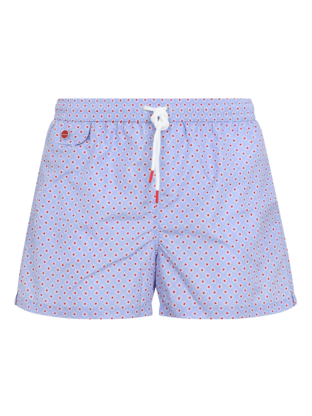 Kiton micro-pattern swim shorts - Blu