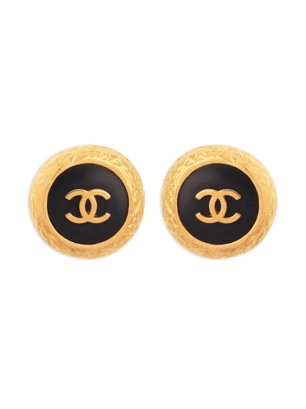 CHANEL Pre-Owned 1995 clip-on earrings - Oro
