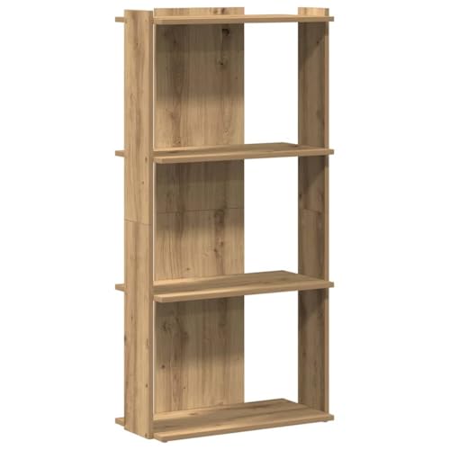Vidaxl Libreria A 3 Ripiani Rovere Artigianale 60X30X120 Cm Truciolato