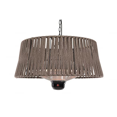 Sunred Radiatore A Soffitto Artix Corda 1800 W Alogeno Con Telecomando Calorifero Riscaldamento Stufa Da Esterno 8000H Ip24 Marrone