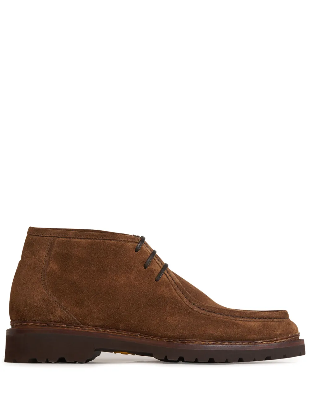 Bontoni suede lace-up ankle boots - Marrone