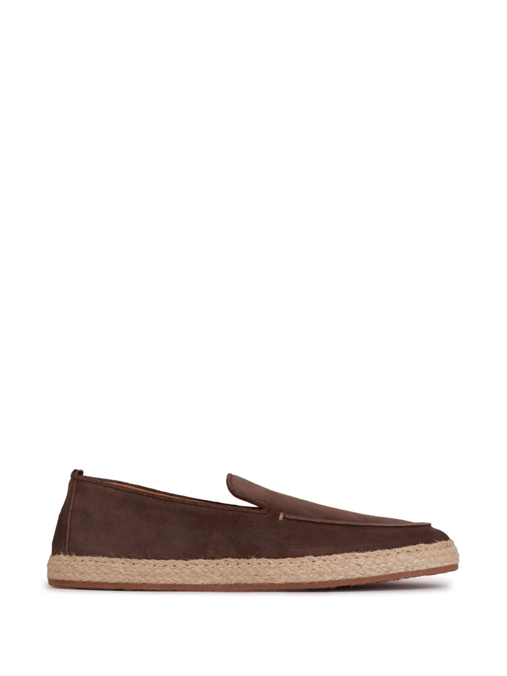 Henderson Baracco jute-detailing loafers - Marrone