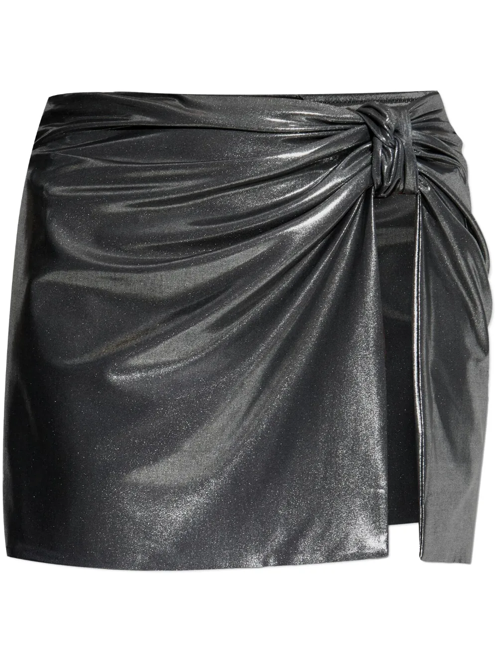 MISBHV ruched-detailing mini skirt - Argento