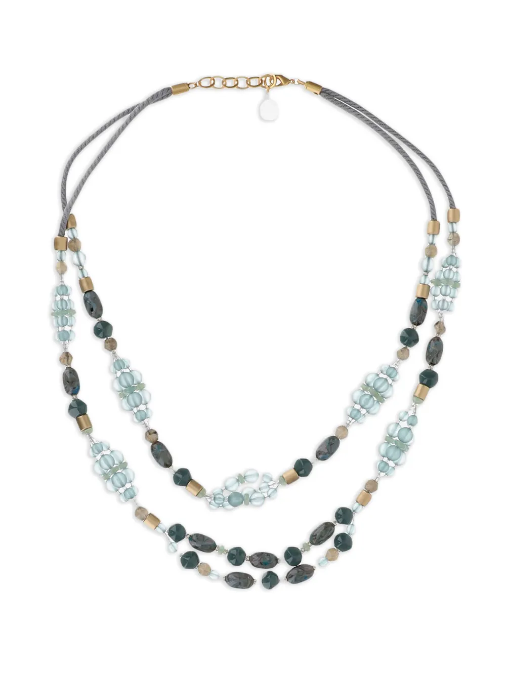 Giorgio Armani multi-strand beaded necklace - Blu