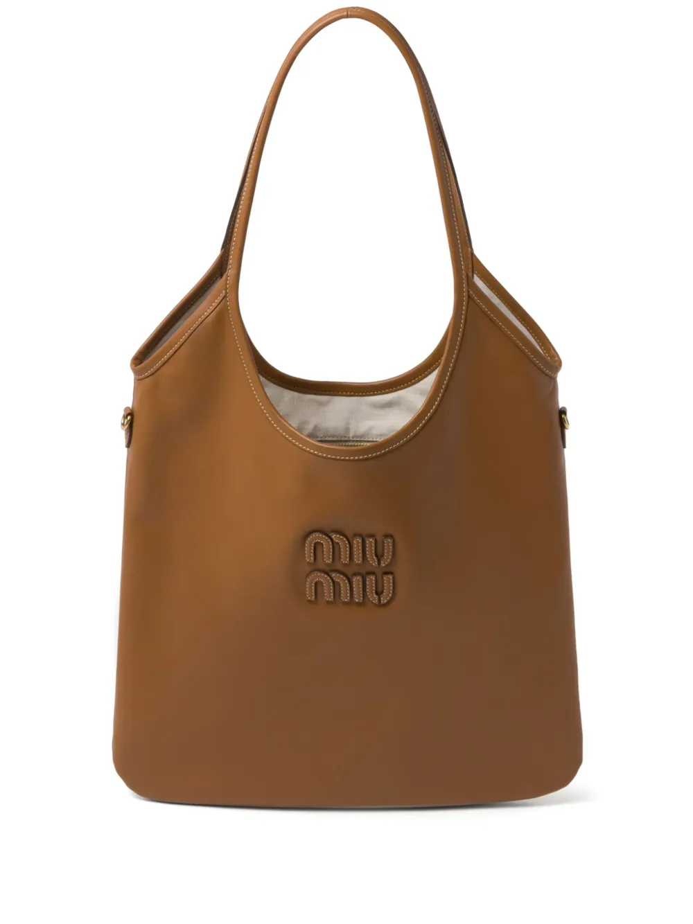 Miu Miu IVY tote bag - Marrone