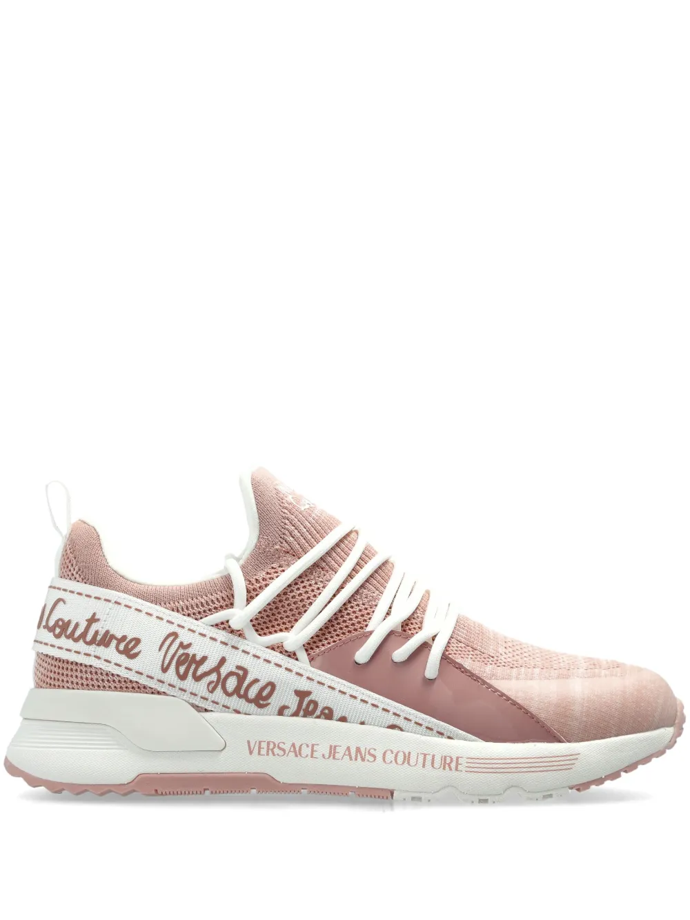 Versace Jeans Couture logo-print sneakers - Rosa