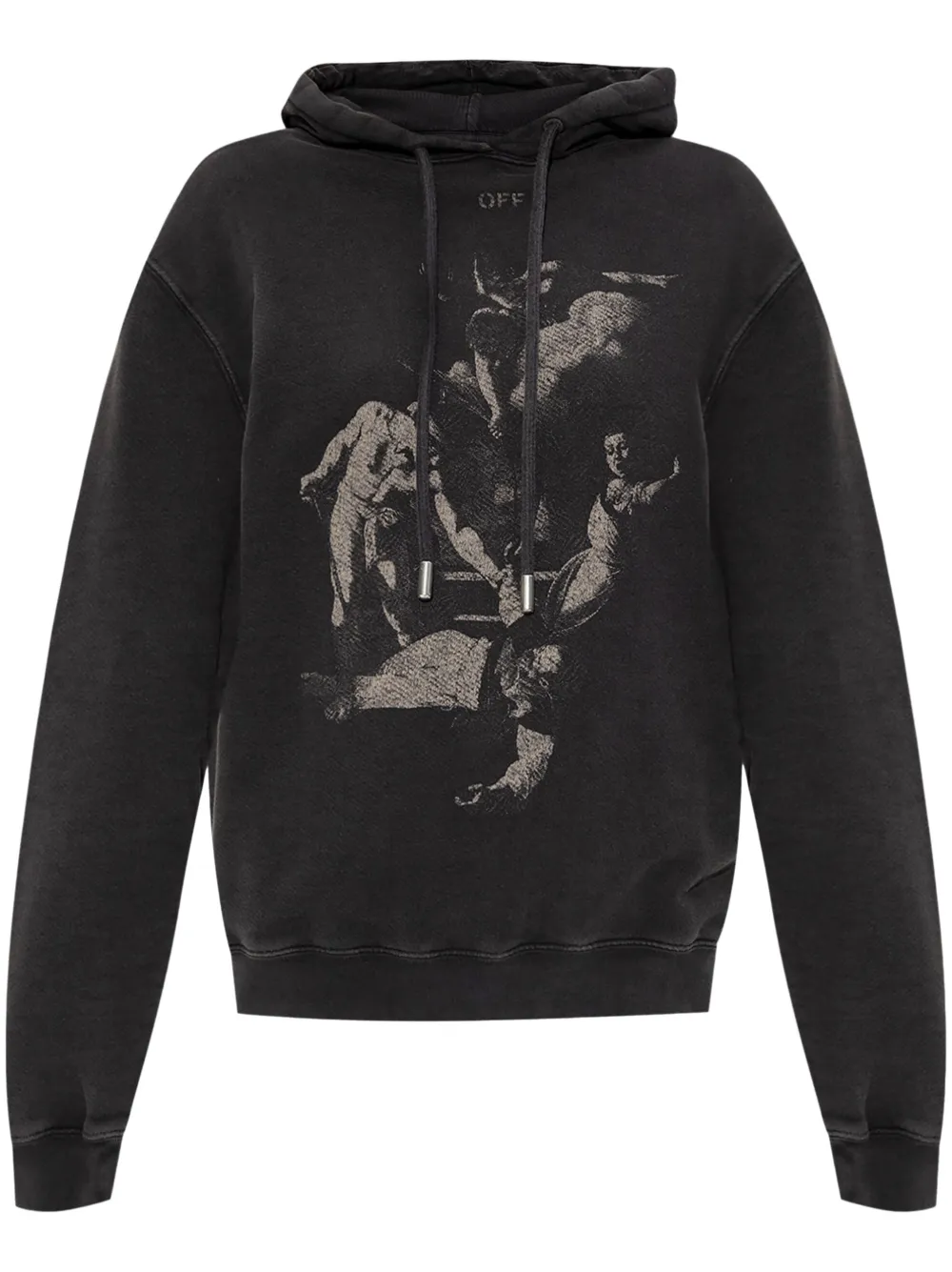 Off-White graphic print hoodie - Nero