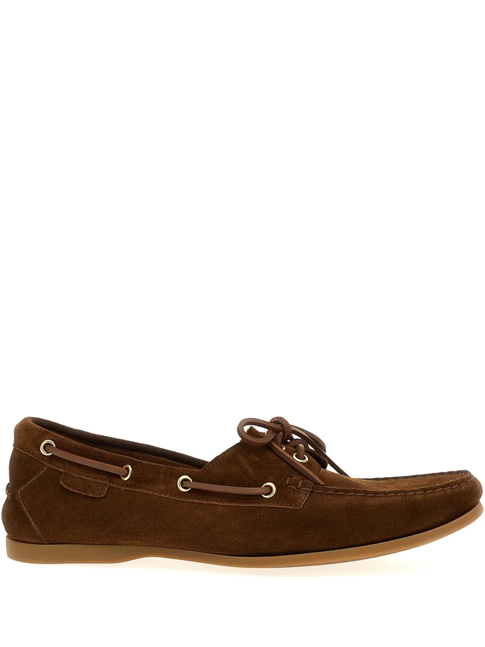 TOM FORD Robin suede boat shoes - Marrone