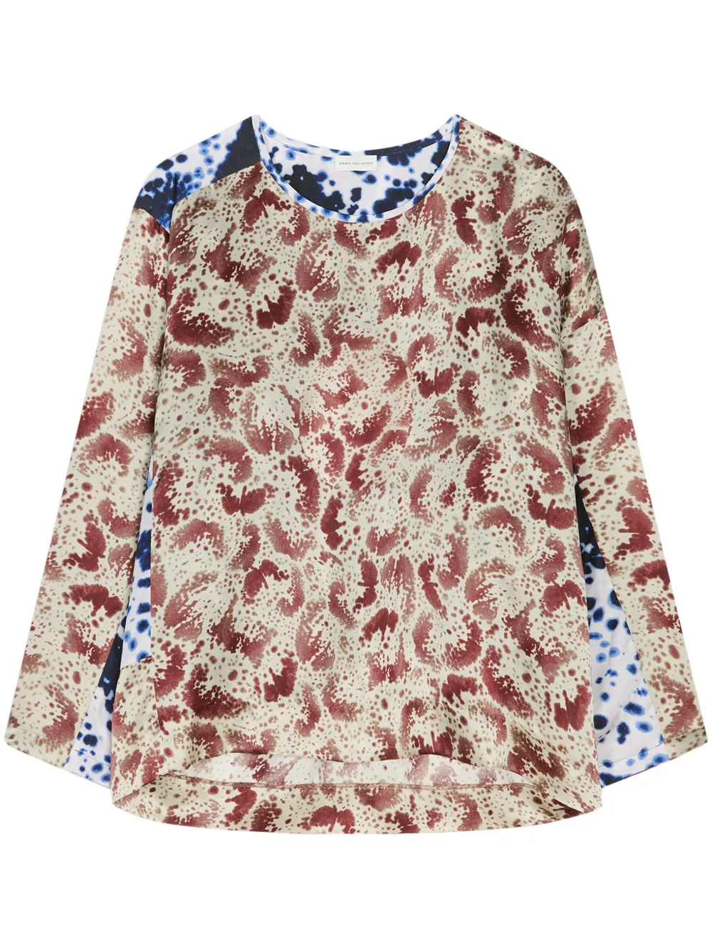 DRIES VAN NOTEN T-shirt asimmetrica - Rosso
