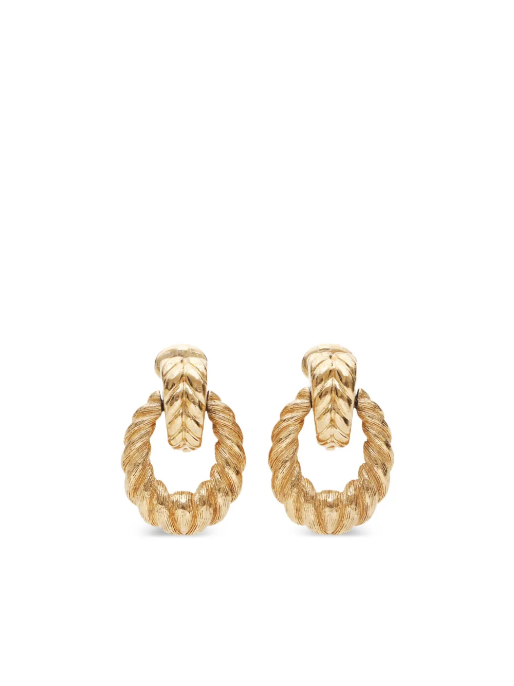 Christian Dior Pre-Owned 1990s drop clip-on earrings - Oro