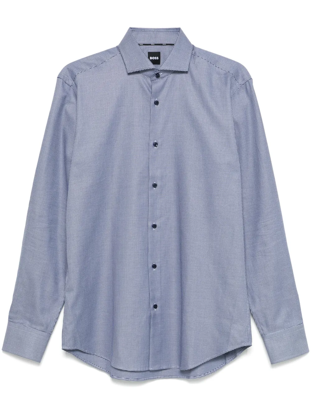 BOSS Camicia con fantasia micro - Blu