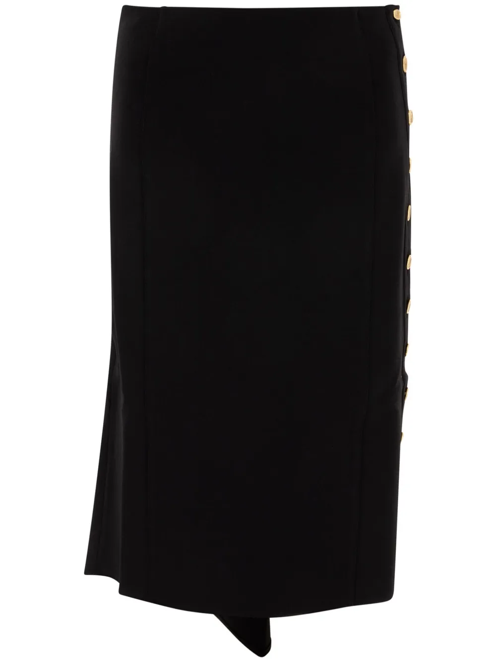 Givenchy gold-tone buttons skirt - Nero