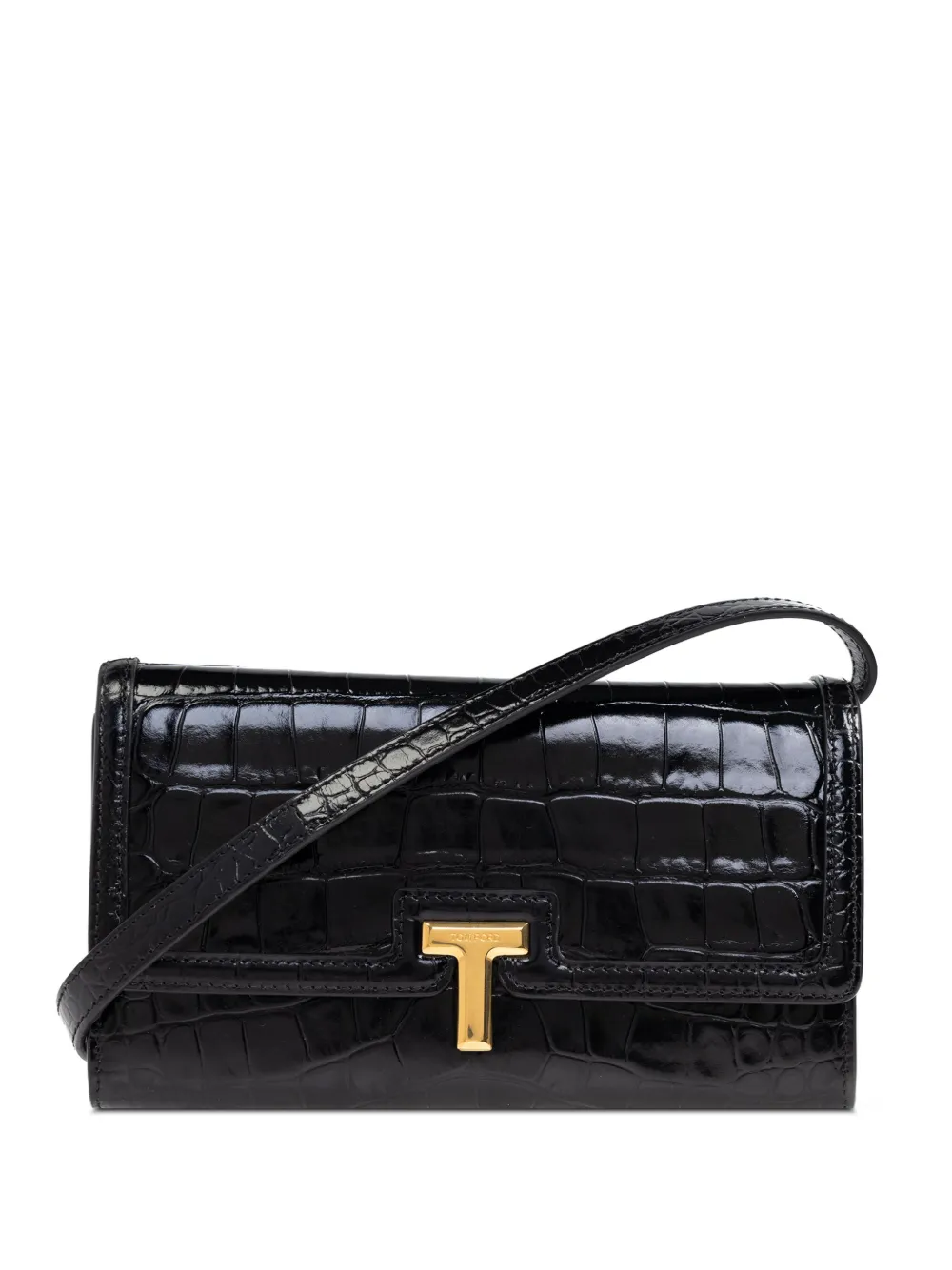 TOM FORD logo-plaque purse - Nero