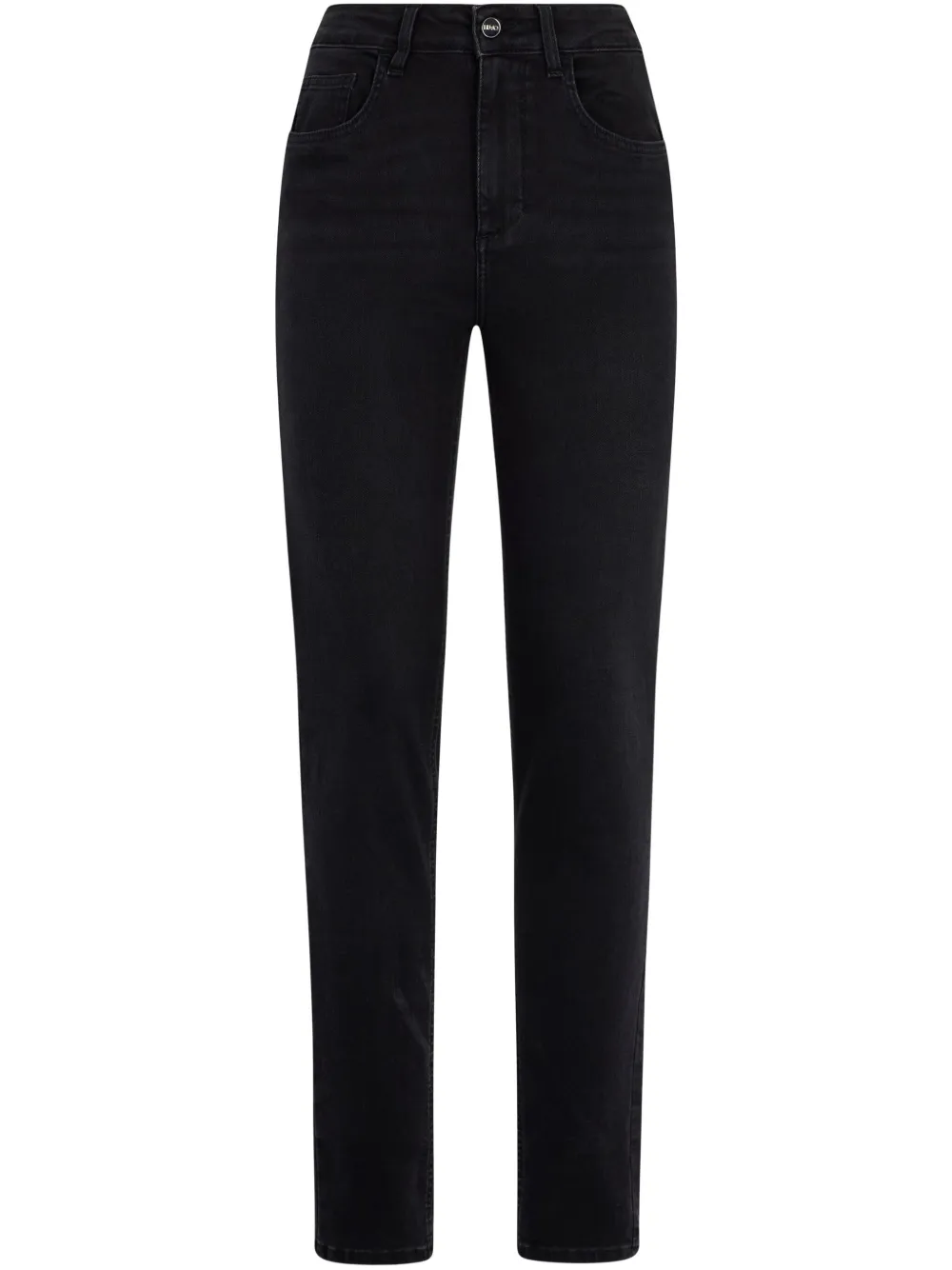 LIU JO Black skinny jeans with rhinestones - Nero