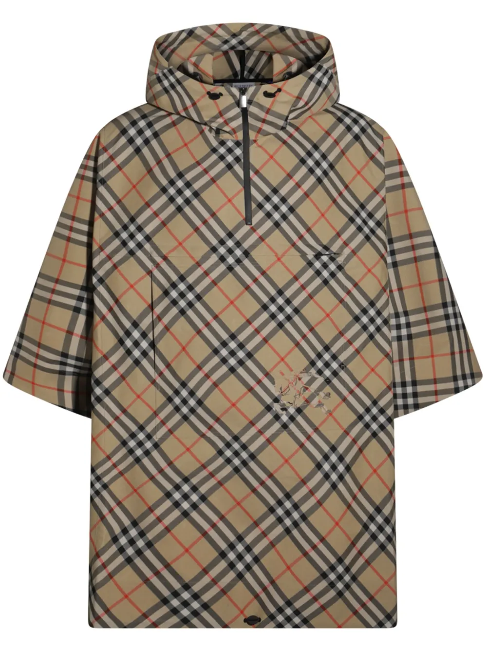 Burberry Check cady cape - Toni neutri