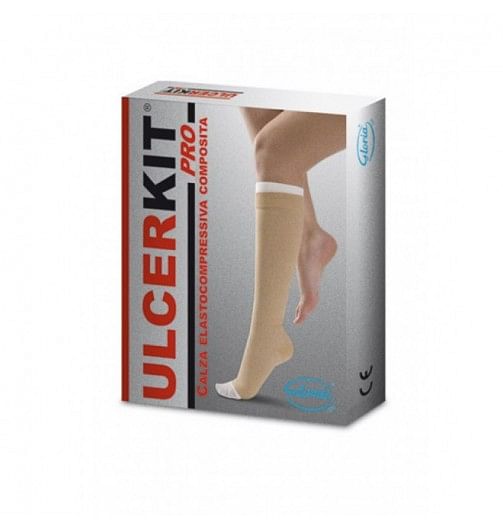 Ulcerkit Pro 35 Cotton 35/40 Mmhg Kit Gambaletto Corto Misura S 1 Pezzo