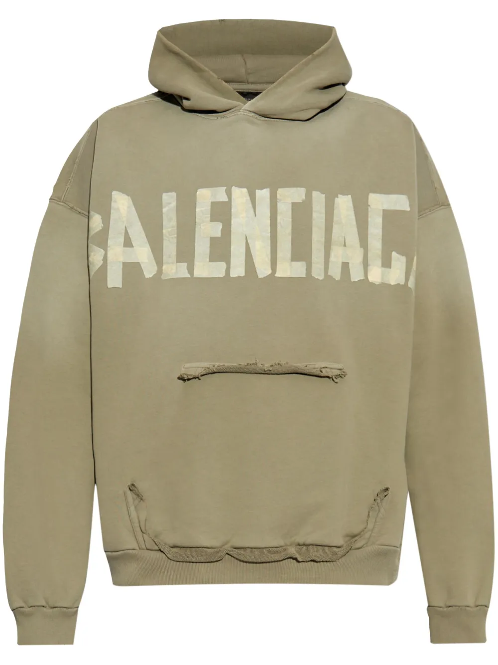 Balenciaga Tape Type hoodie - Verde