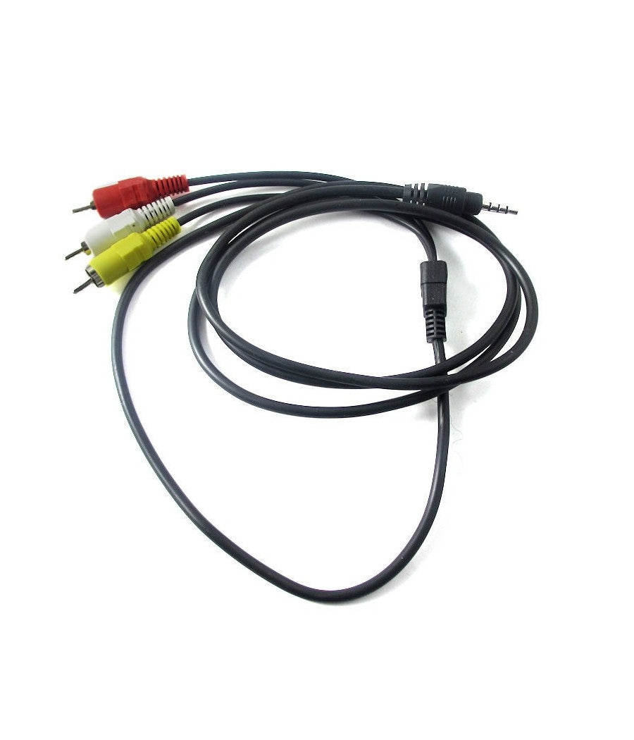 Cavo audio video av rca maschio jack 3.5 mm lunghezza 5 metri linq yp-003-5m