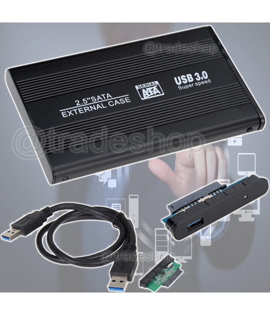 Case box slim esterno per hardisk hard disk hd 2.5 sata usb 3.0 hdd 2,5