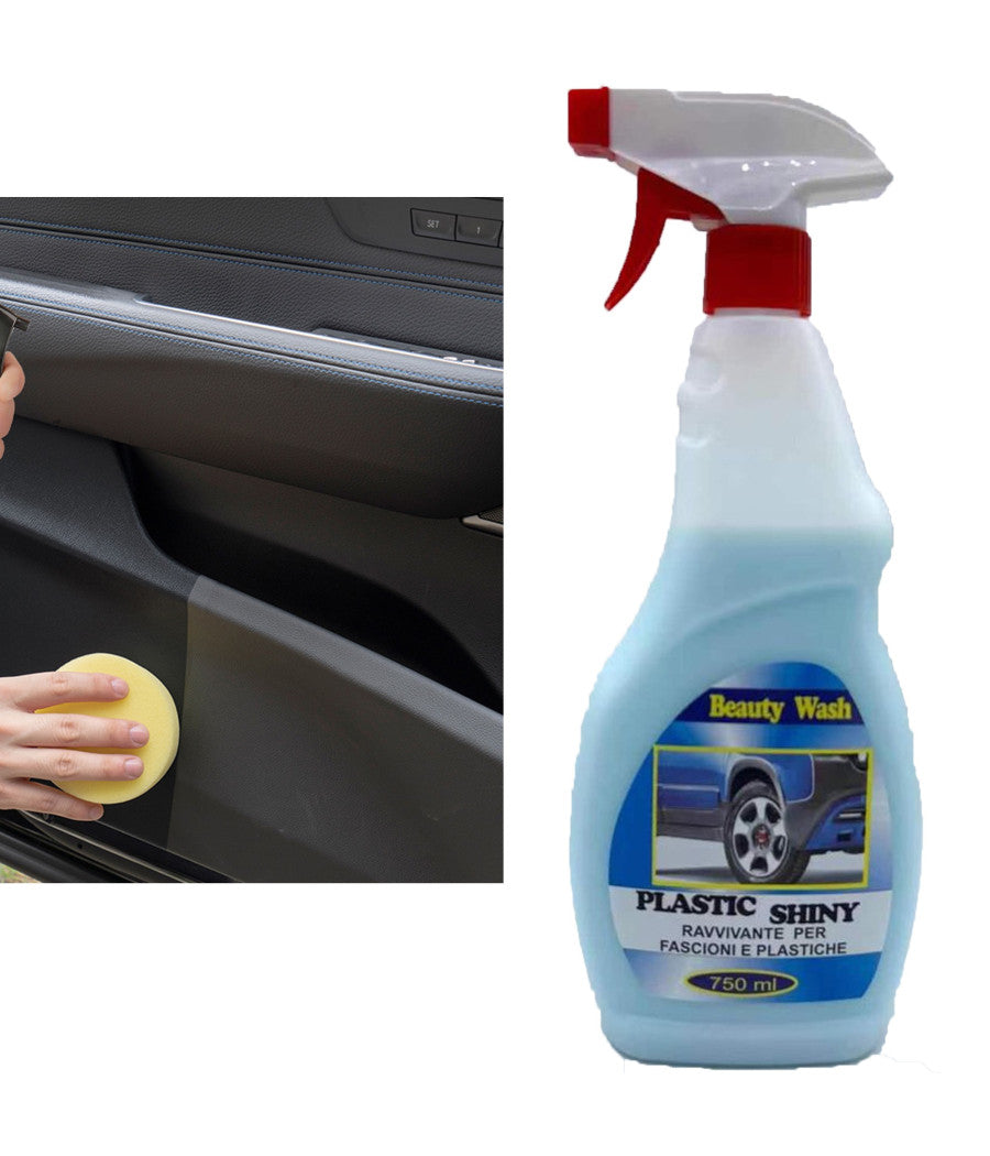 Spray detergente ravvivante per fascioni e plastiche passsa ruota auto da 750ml