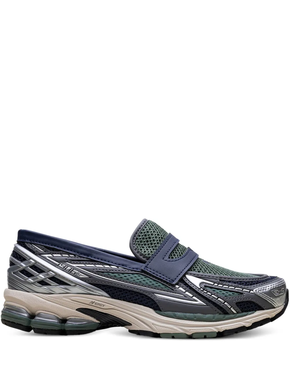 New Balance 1906L "Silver Metallic/Navy/Dark Juniper" loafers - Verde