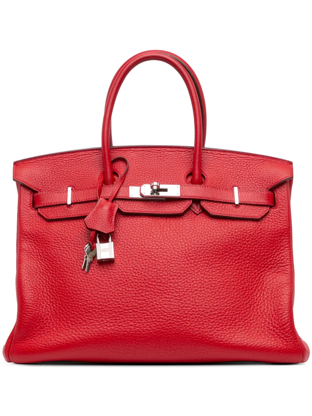 Hermès Pre-Owned 2012 Clemence Birkin Retourne 35 handbag - Rosso