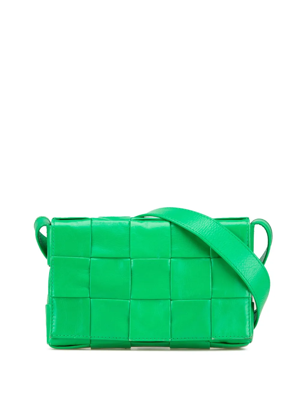 Bottega Veneta Pre-Owned 2012-2024 Small Nappa Intrecciato Cassette crossbody bag - Verde