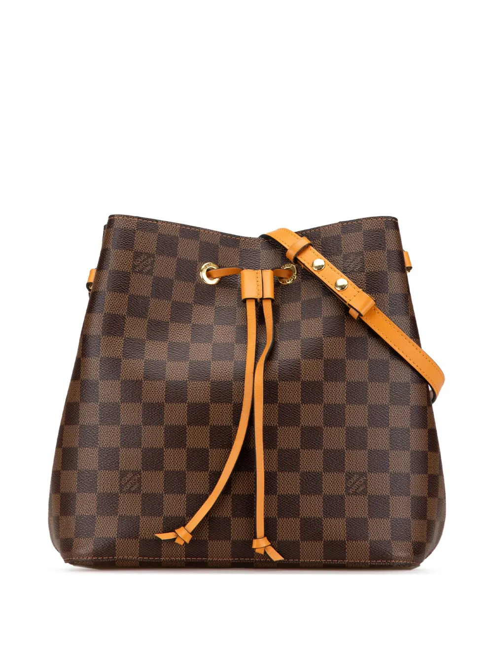 Louis Vuitton Pre-Owned 2019 Damier Ebene NeoNoe MM bucket bag - Marrone