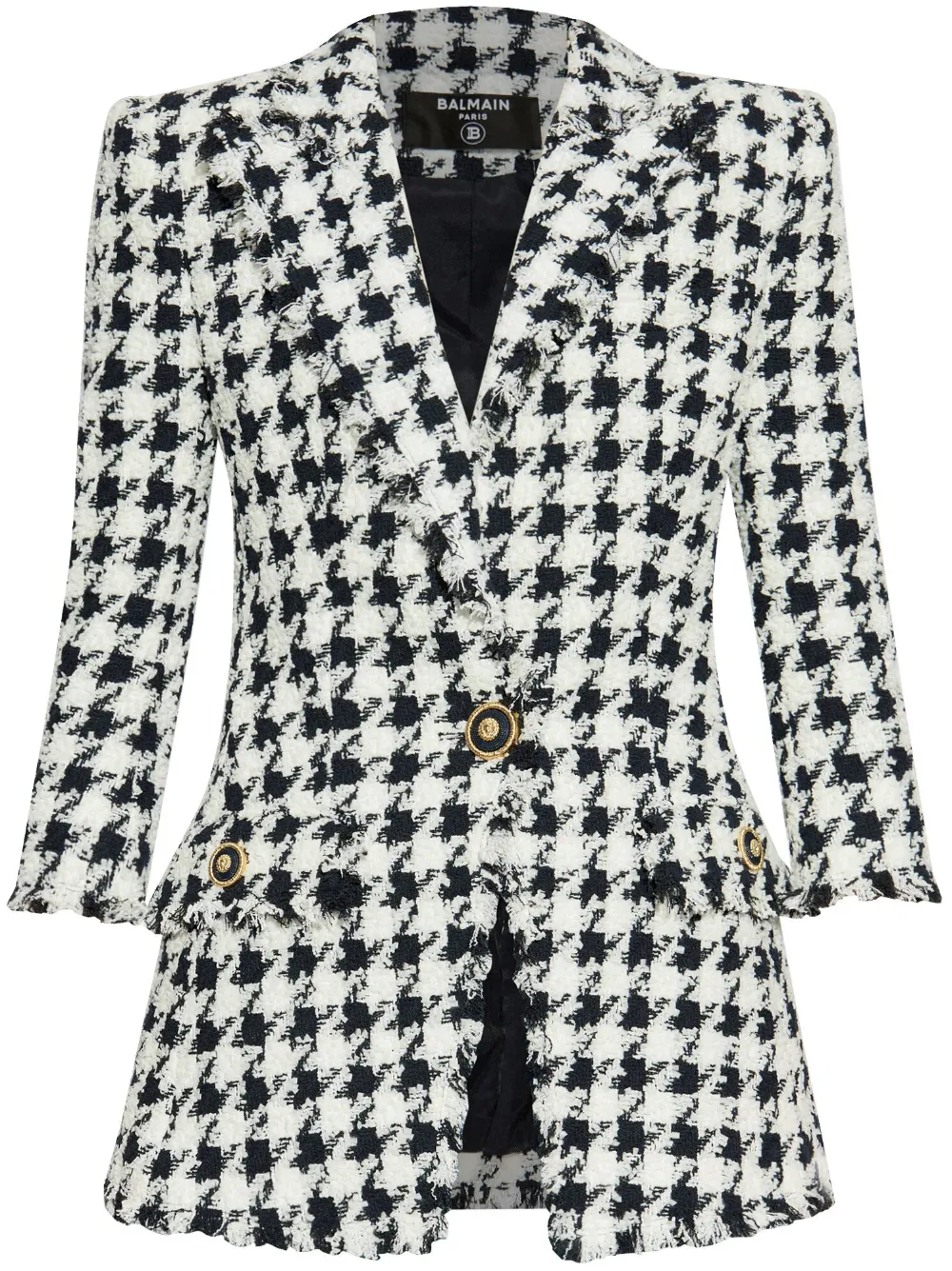 Balmain houndstooth blazer - Bianco