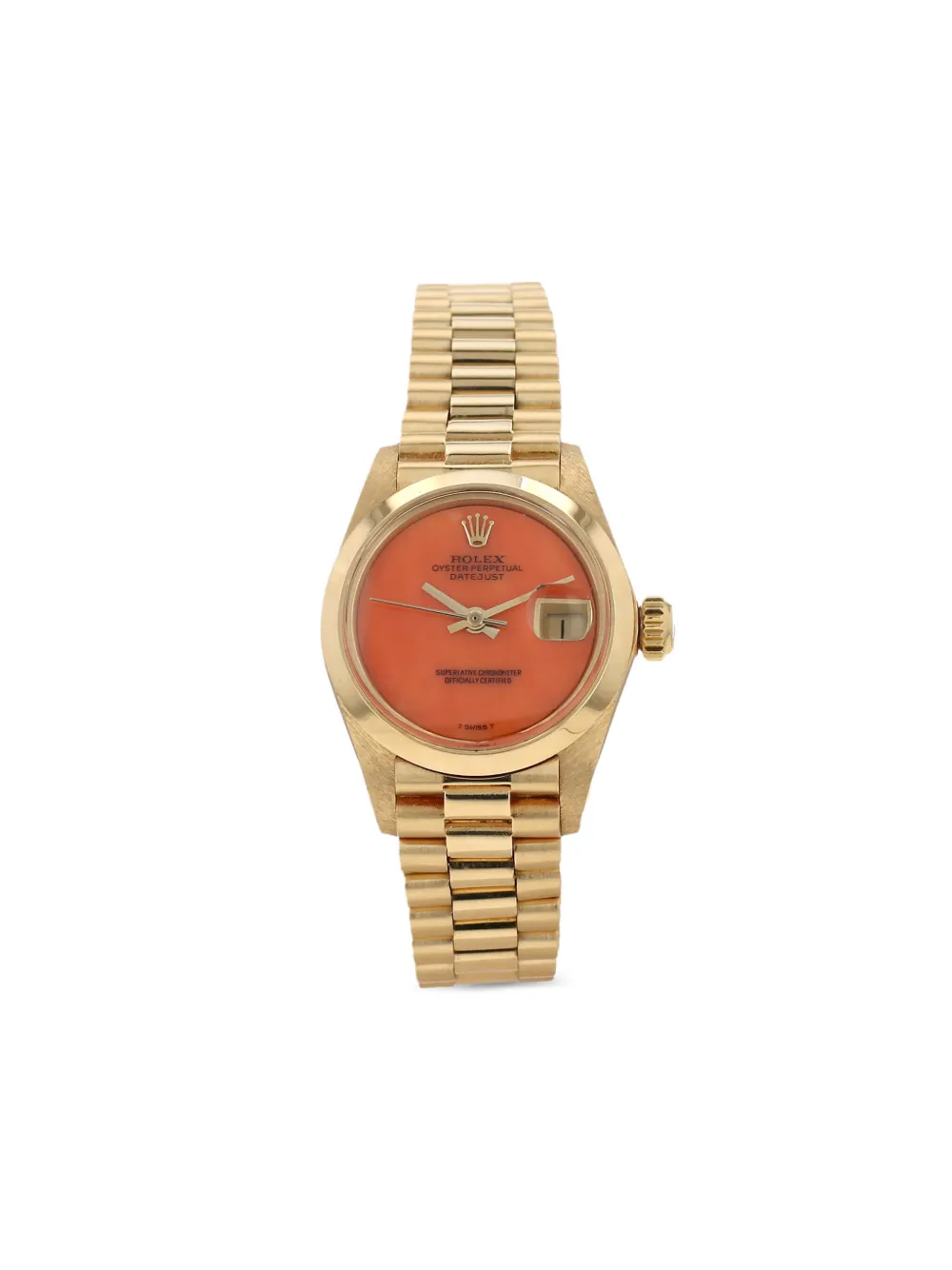 Rolex 1981 pre-owned Lady-Datejust 26mm - Arancione