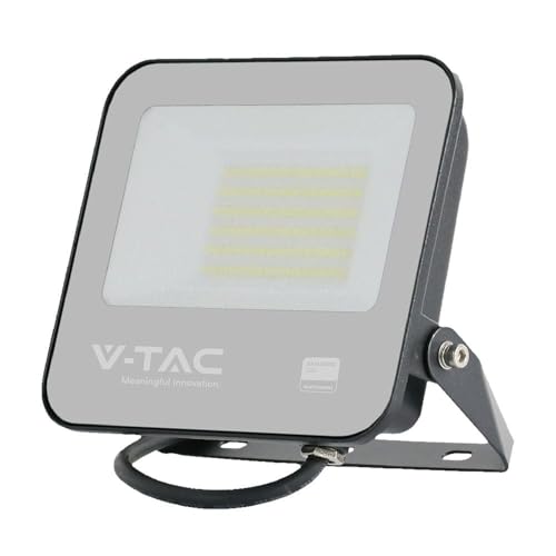 V-Tac Faro Led - Samsung - Ip65 - Cassa Nera - 50 Watt - 4270 Lumen - 4000 K - 5 Anni