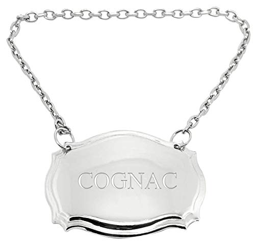 Cognac Con Incisione Placcati Argento Decanter Etichetta