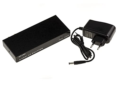 Kalea-Informatique Splitter Video Displayport Che Duplica In Modo Identico 1 Sorgente Di Ingresso Su 2 Uscite Simultanee