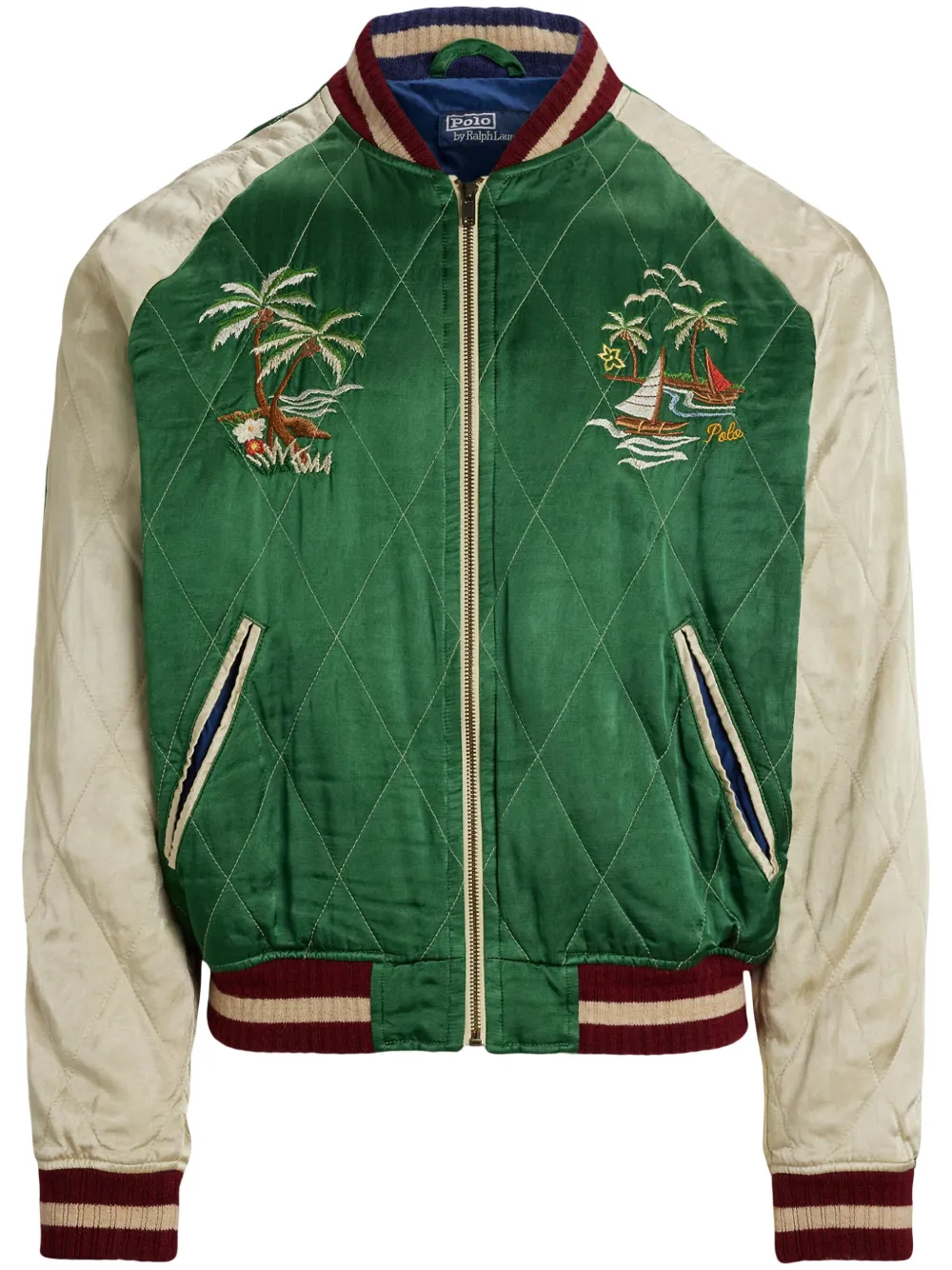 Polo Ralph Lauren Bomber in misto lana - Verde