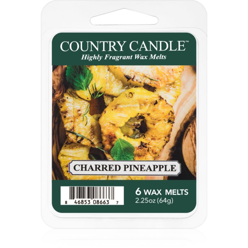Country Candle Charred Pineapple Cera Per Lampada Aromatica 64 G