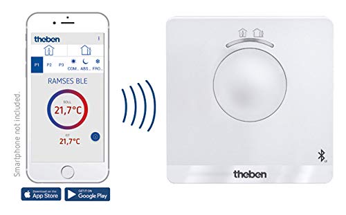 Theben Ramses 812 Ble Digital-Uhrenthermostat, Ip 20, Ii (8120150)