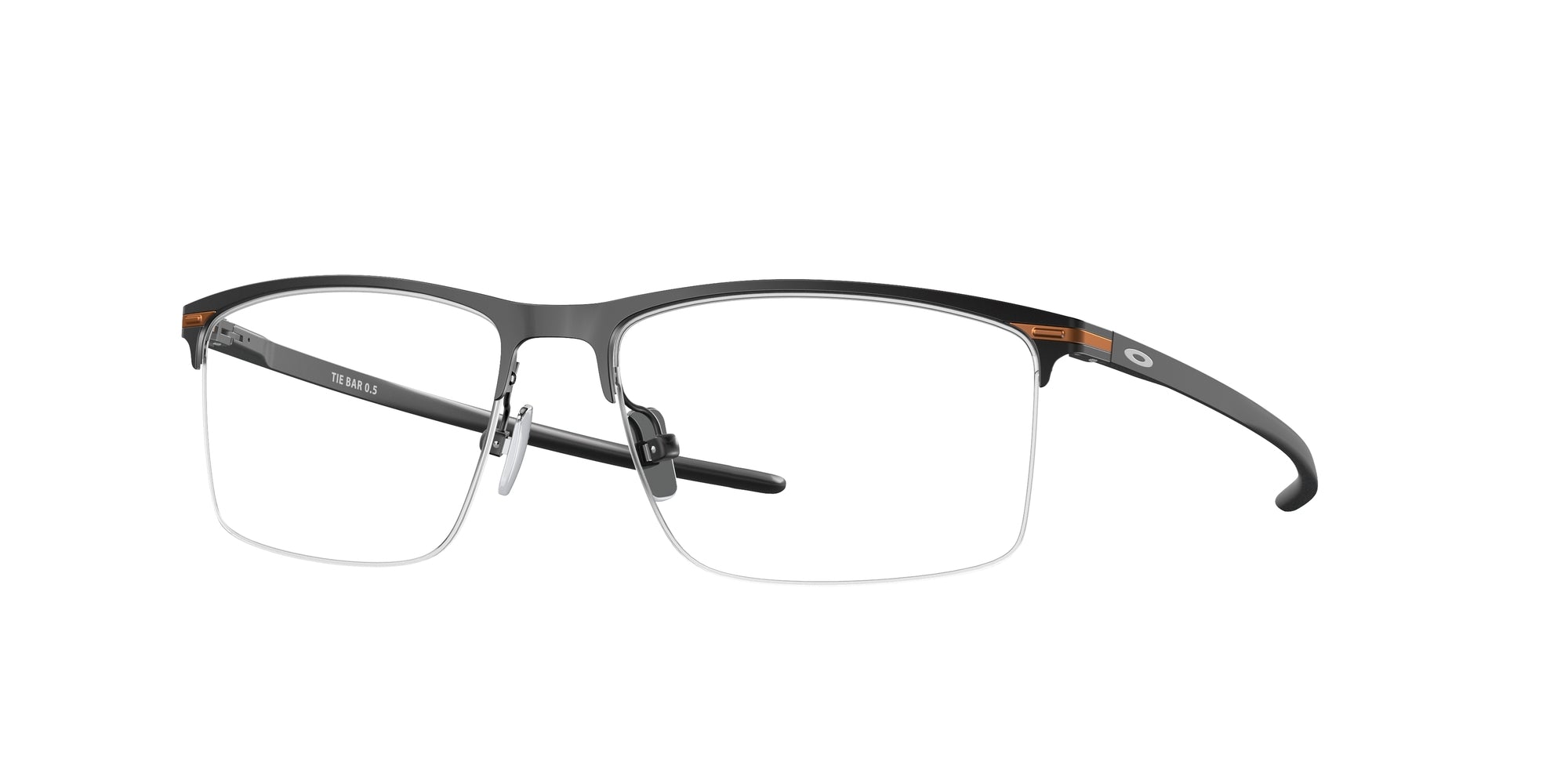 Oakley Uomo Ox5140 Tie Bar 0.5 514001 Montature Da Vista Titanio Nero  Squadrata