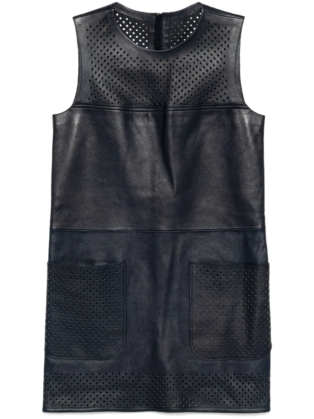 Louis Vuitton Pre-Owned 2000s Leather dress - Blu