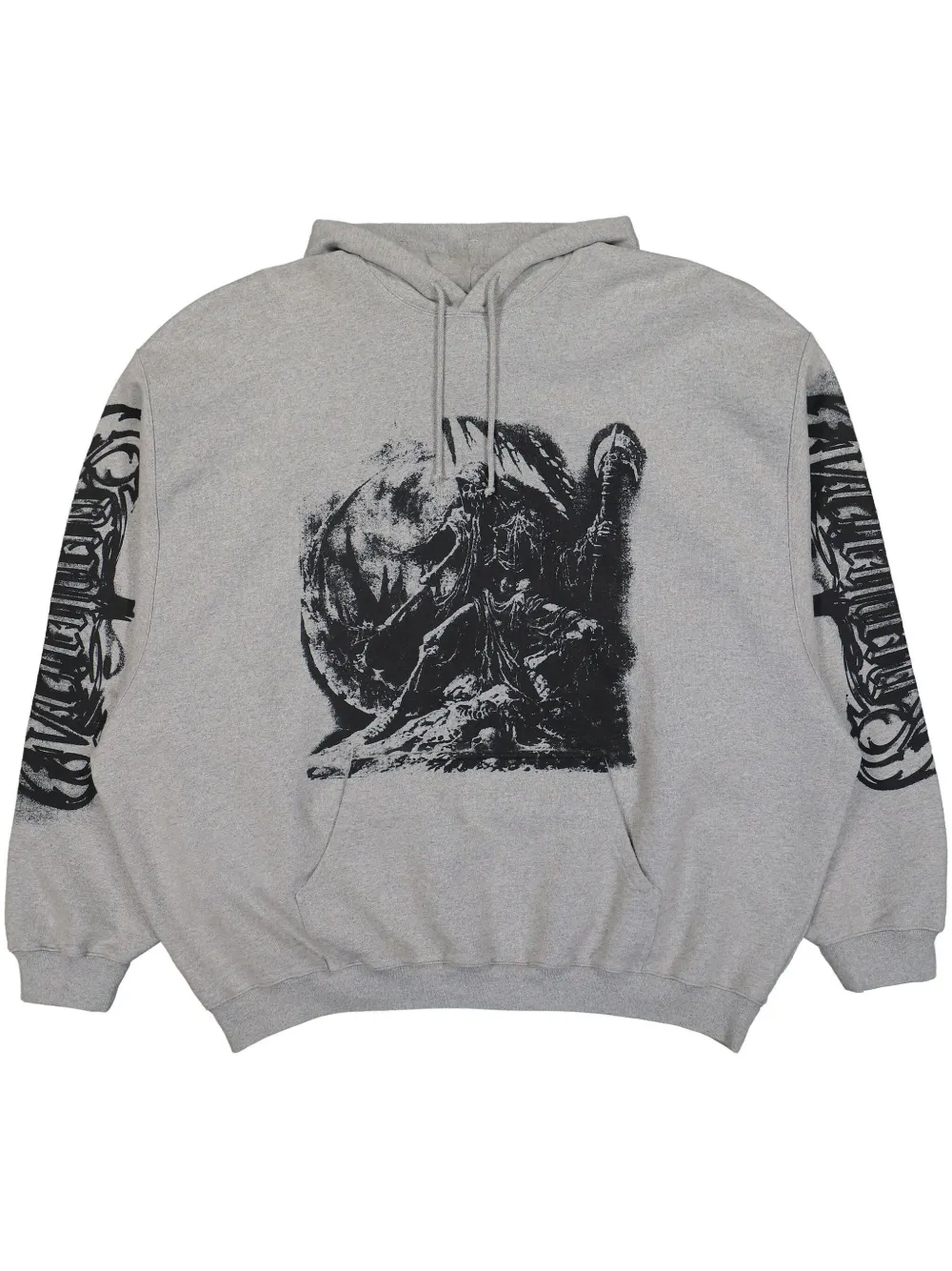VETEMENTS Goth hoodie - Grigio
