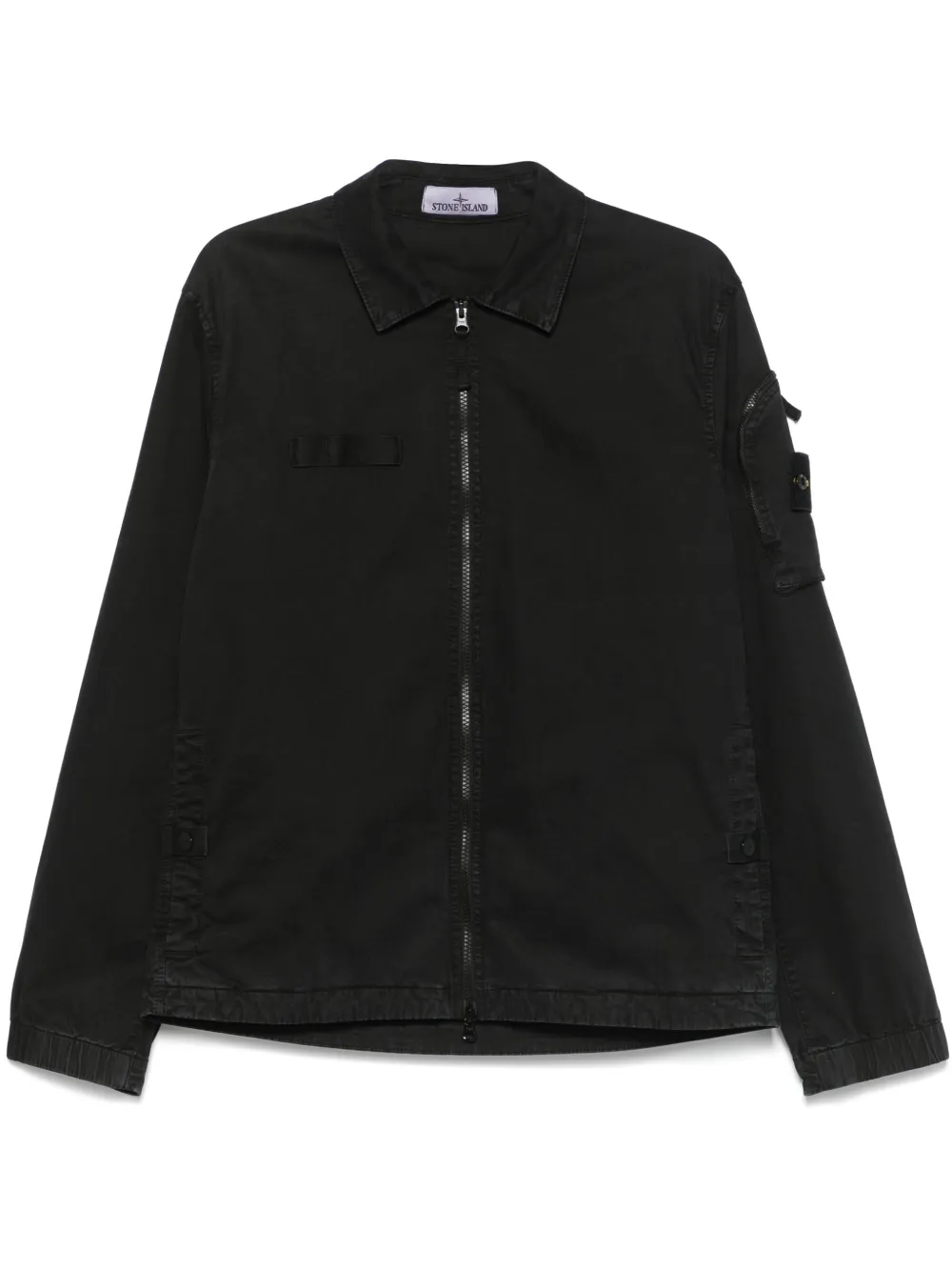Stone Island Compass-badge overshirt - Nero